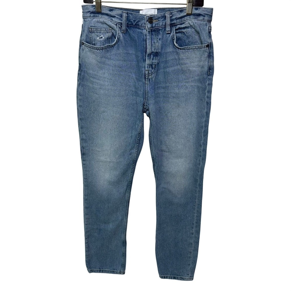 Current/Elliott Size 29 Womens High Rise Straight‎ Leg Jeans Blue Denim